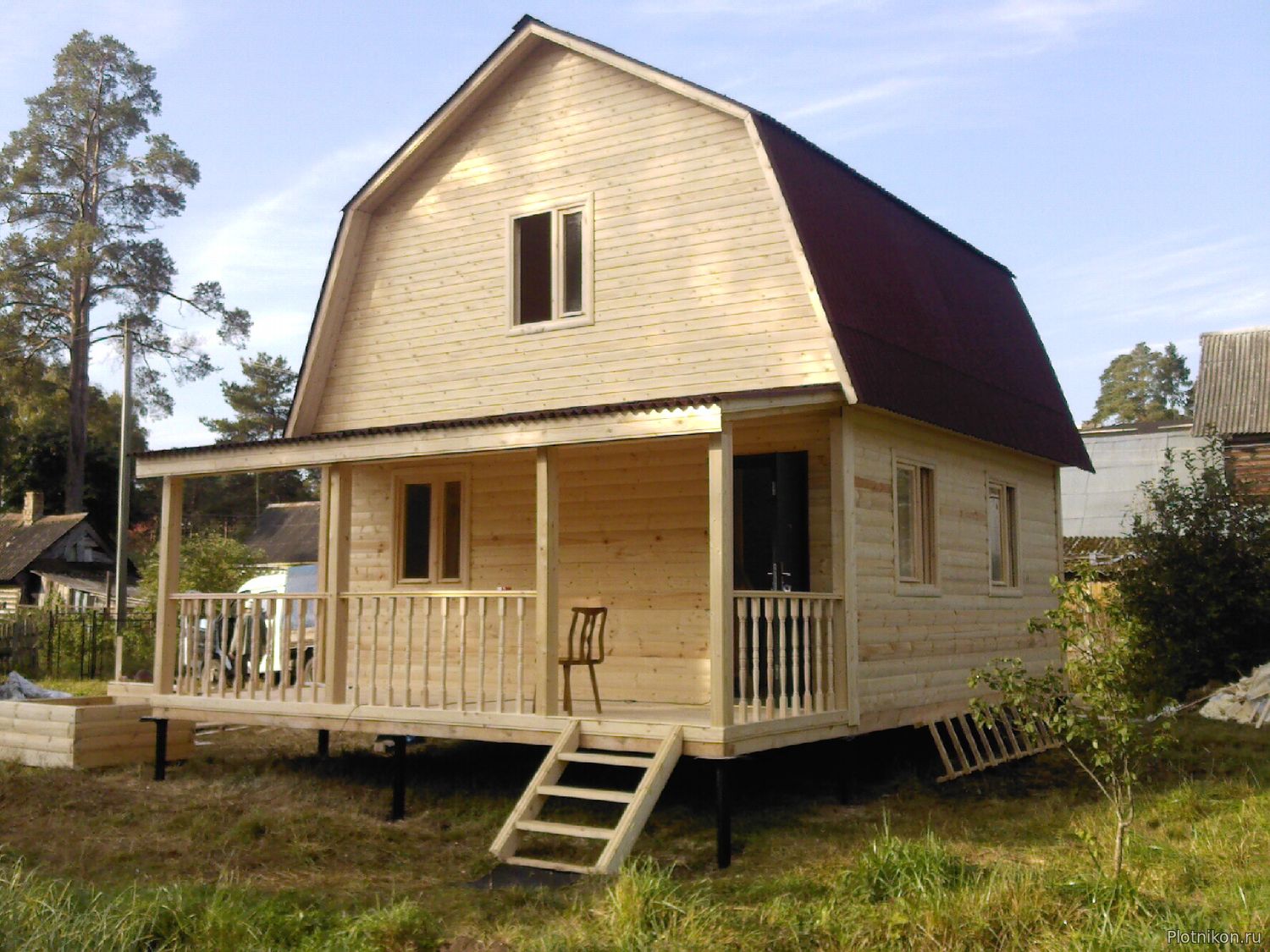 Дачный домик из бруса - экономичный вариант строительства